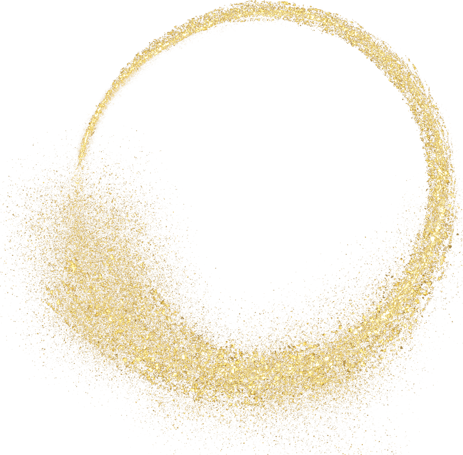 gold glitter shiny sprinkles circlle