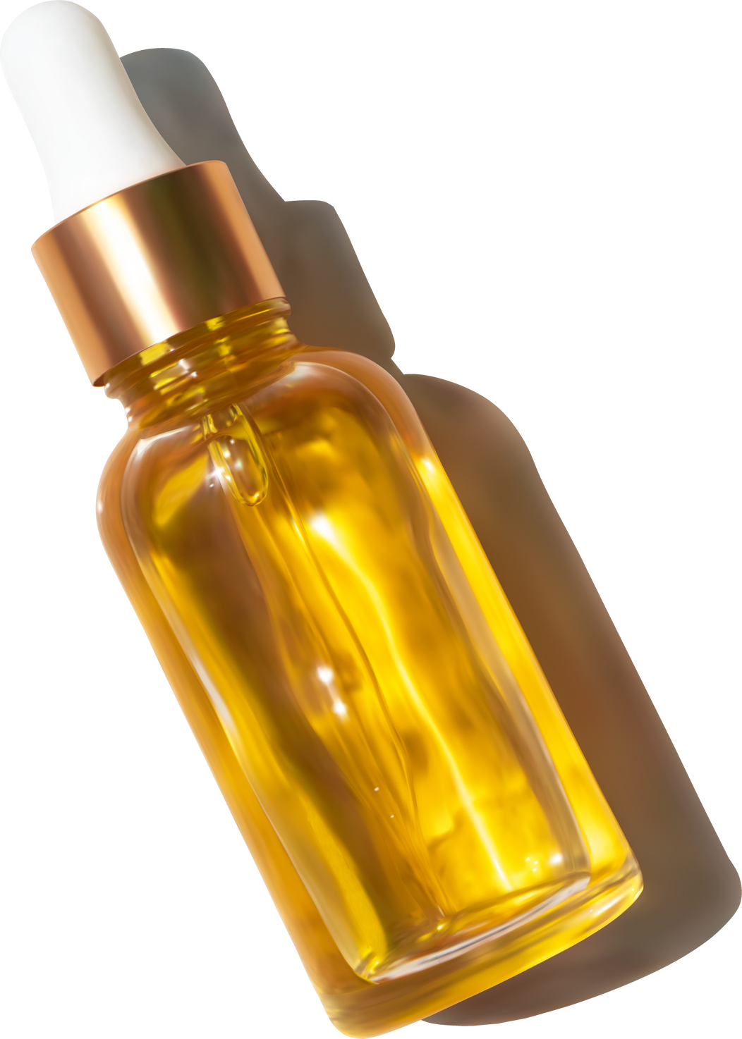 Oil Serum in a Glass Dropper