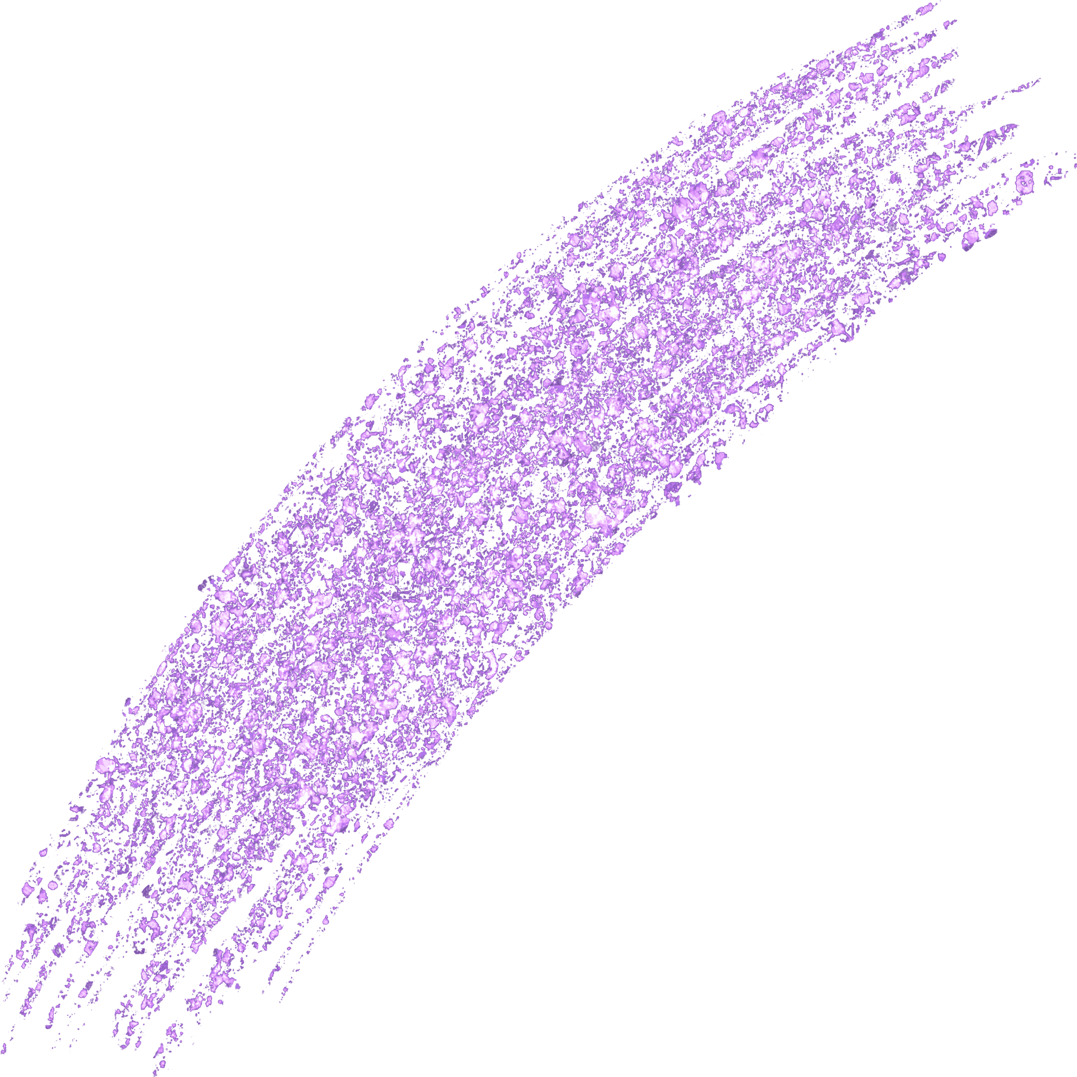 purple glitter brush